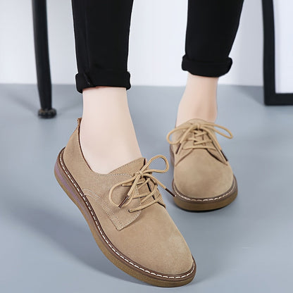 Comfort Suede Leather Flats Slip Ons