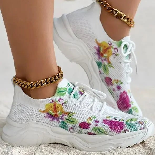 Orthopedic Floral Sneakers