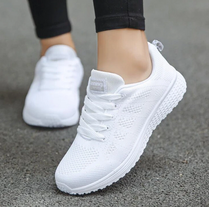 Breathable Walking Mesh Flat Sneakers