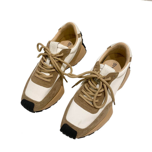 Chunky Sneakers Women's Genuine Leather Platform Shoes