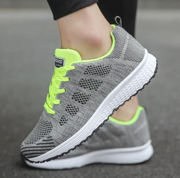 Breathable Walking Mesh Flat Sneakers