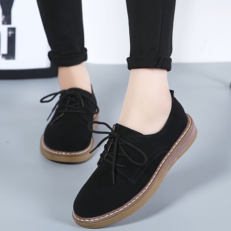 Comfort Suede Leather Flats Slip Ons