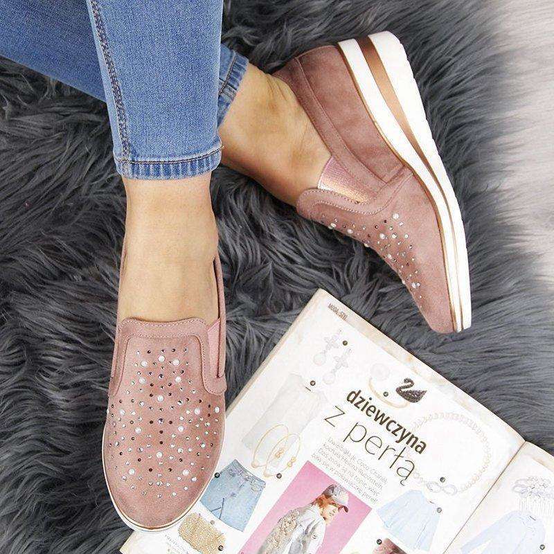 Slip On Sparkly Vulcanized Shoes