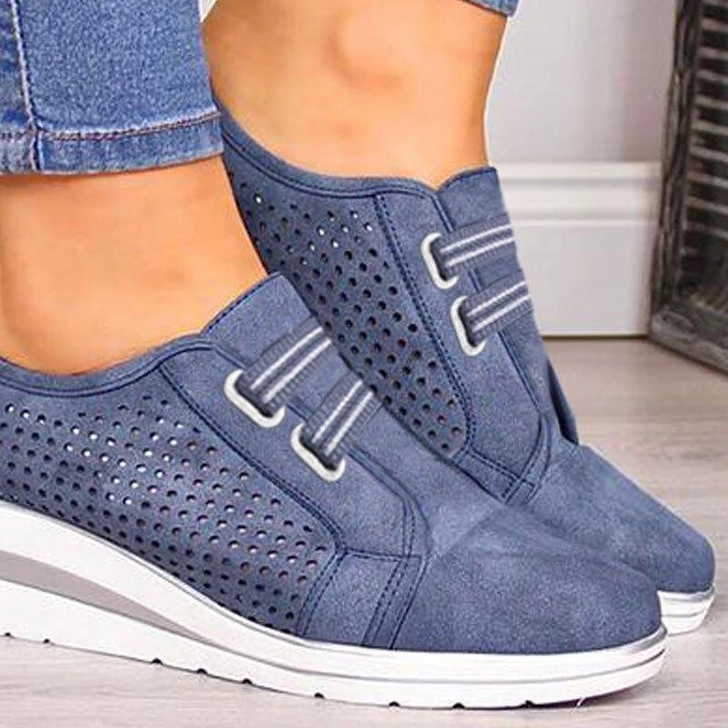 Ladies Wedge Heel Sneakers