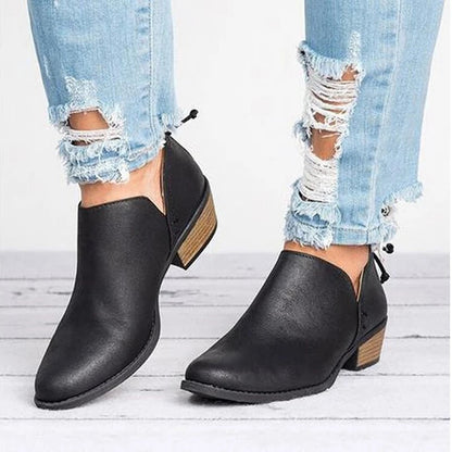 Ankle boots with low heels