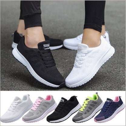 Comfy Knitted Lace Up Sneakers