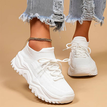 Sporty Fabric Chunky Sneakers