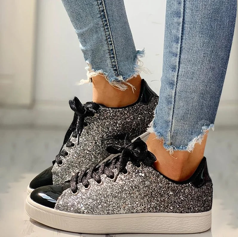 Glitter Casual Female Sneakers