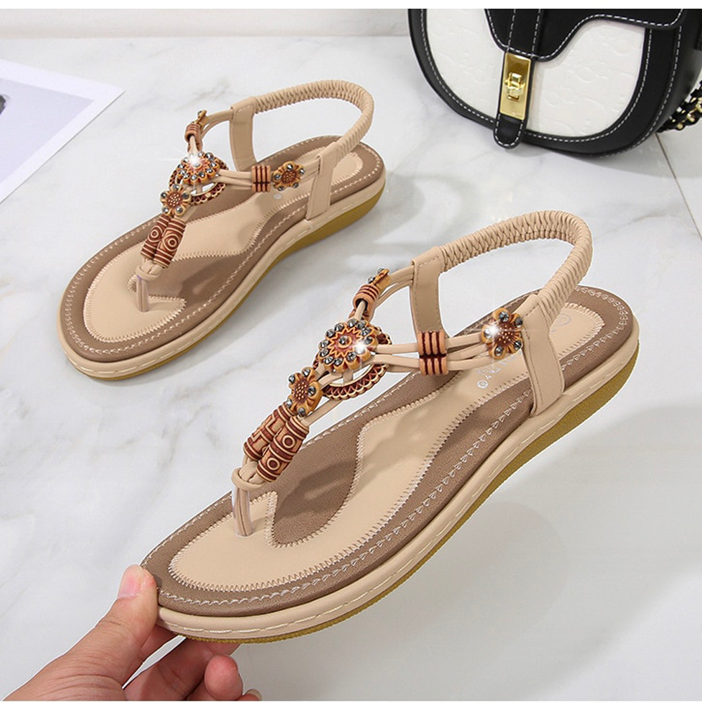 Bead Slip On Sandals