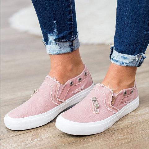 Denim Plain Canvas Shoes