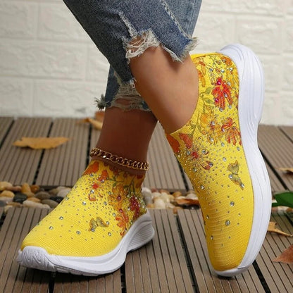 Stylish Breathable Sports Shoes Ladies Slip-On