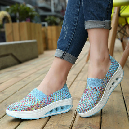 Fashion Women Comfort Sport Woven Shoes