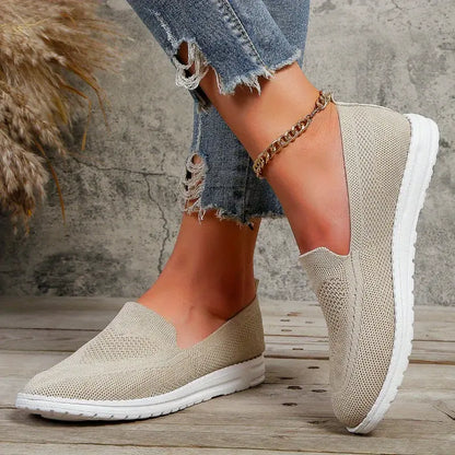 Modern and airy slip-on trainers