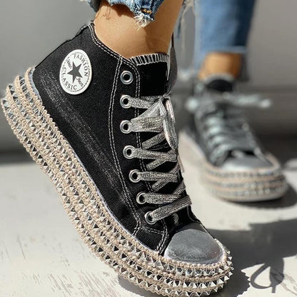 Fashion Print Canvas Sneakers