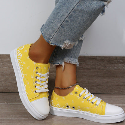 Printed Platform Sneakers