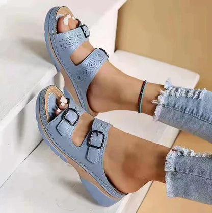 Buckle Strap Casual Open Toe Sandals