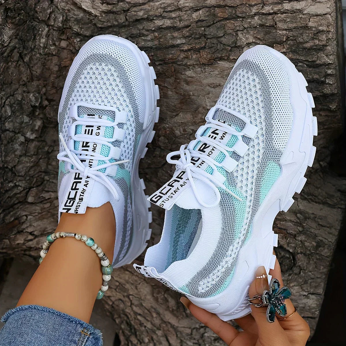 New summer women's Breathable Mesh surface shoes