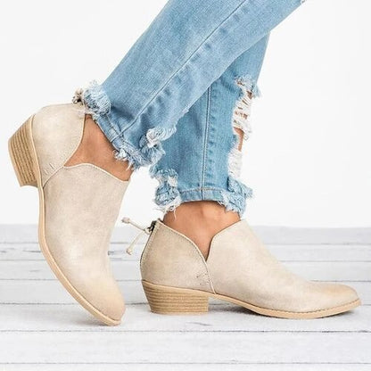 Ankle boots with low heels