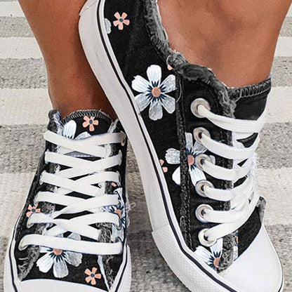 Fashion Lace Shoes Ladies Casual Shoes