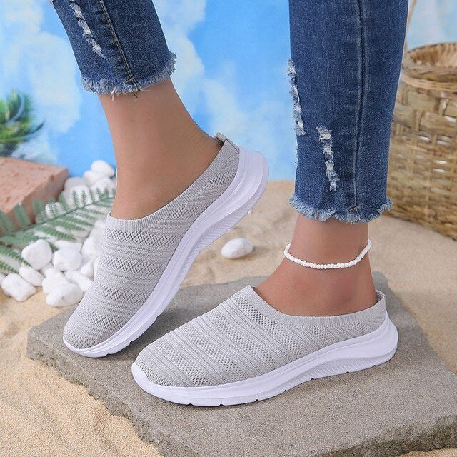 Comfy Solid Color Slip On Flat Shoes