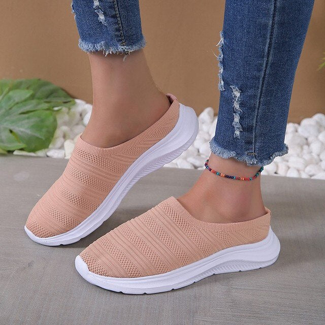 Comfy Solid Color Slip On Flat Shoes