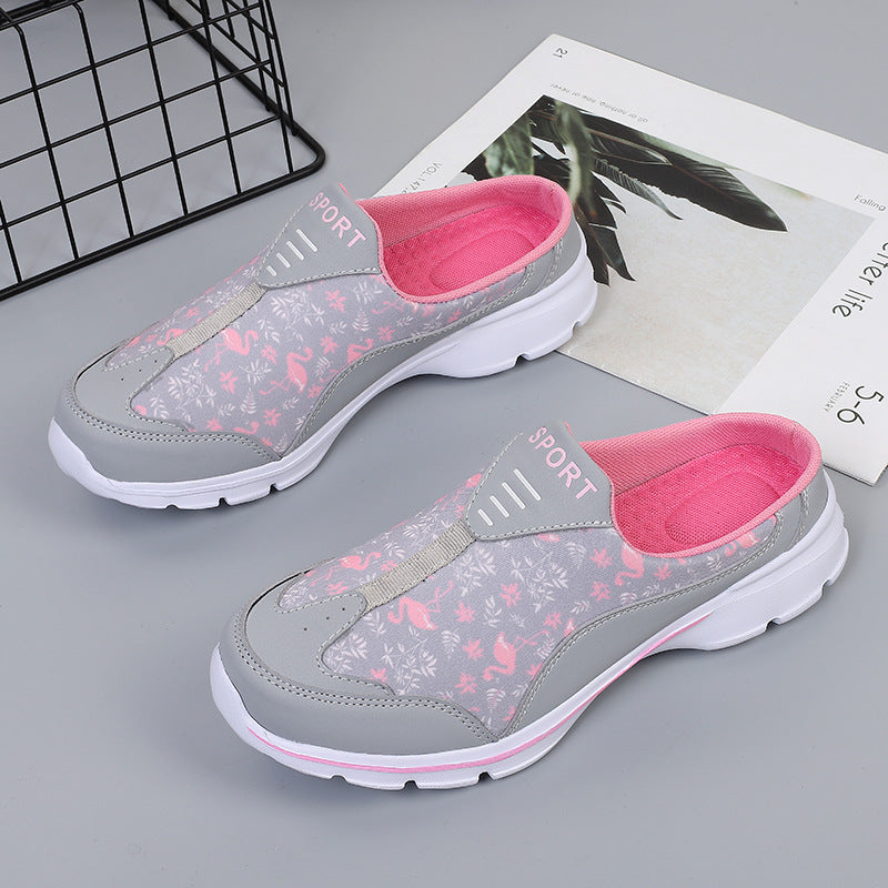 Breathable Light Women Mules Half Slippers