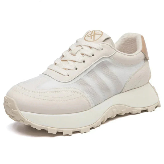 Genuine Leather Platform Sneakers