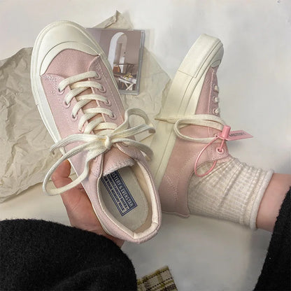 Canvas Lace-up Classic Sneakers