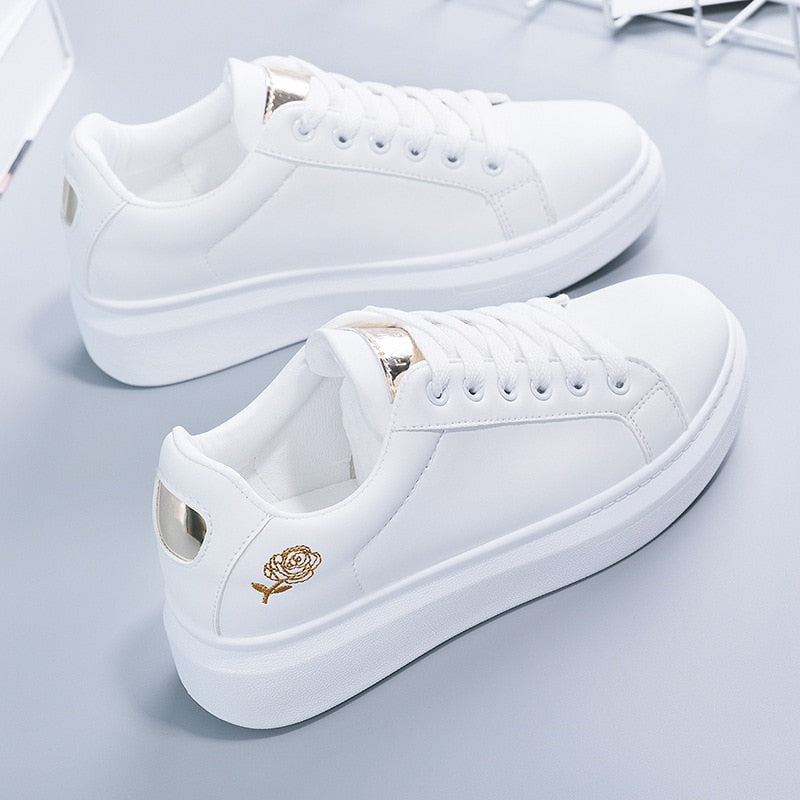 Rose Pattern Skate Shoes for Women