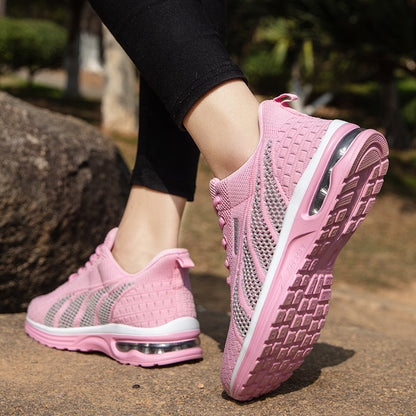 Breathable Orthopedic Ladies Casual Pink Sneakers