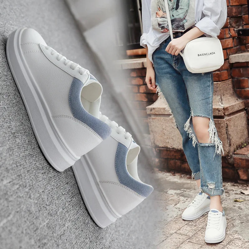 Modern and Trendy White Sneakers