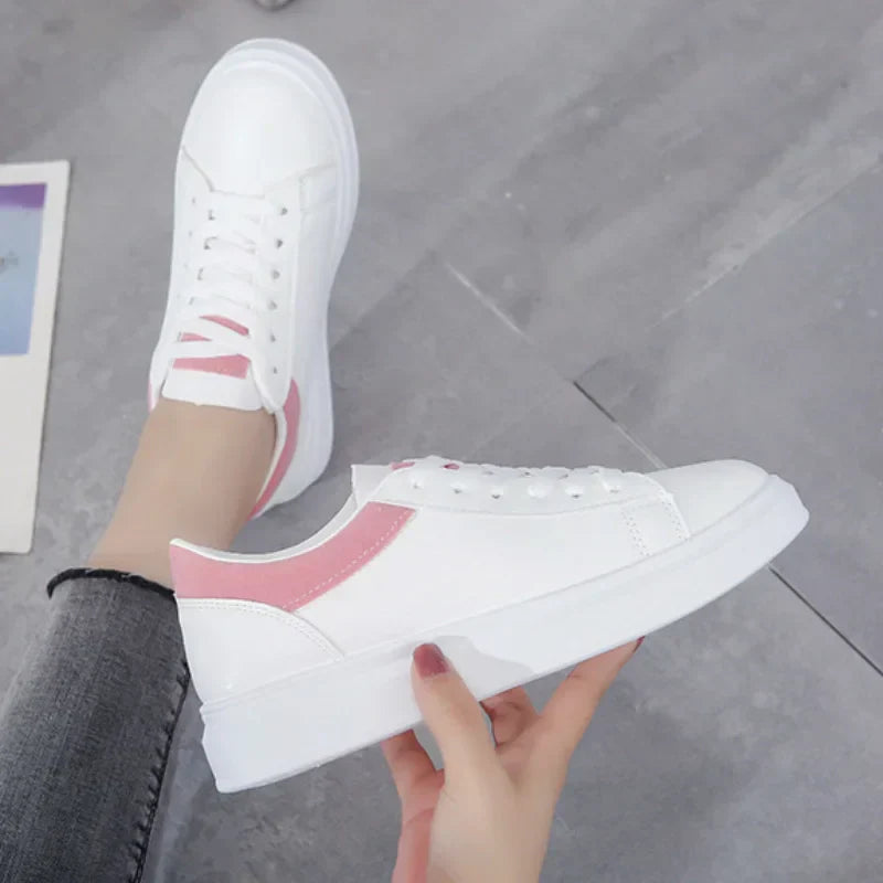 Modern and Trendy White Sneakers