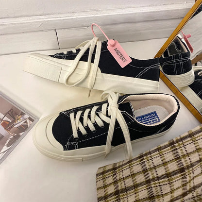 Canvas Lace-up Classic Sneakers