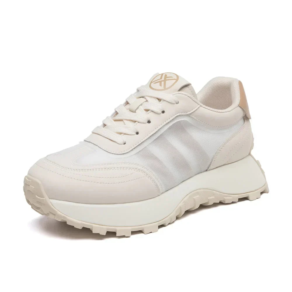 Genuine Leather Platform Sneakers