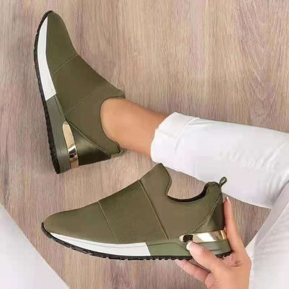 Retro Slip On Sneakers Women Arch Support