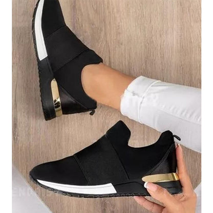 Retro Slip On Sneakers Women Arch Support