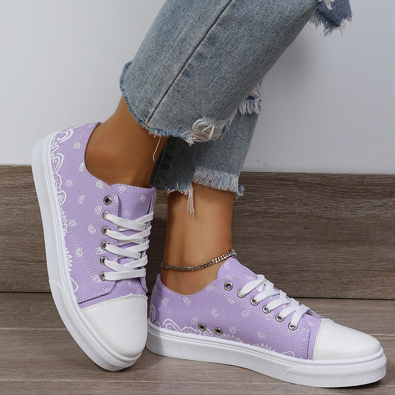 Printed Platform Sneakers