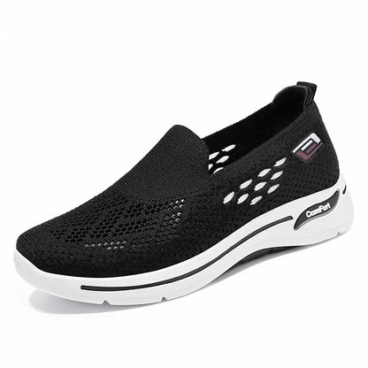 Dames Dames Slip On Memory Foam Casual Smart Walking Work Trainers Schoenen Maat