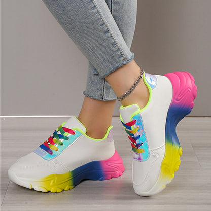 Female Platform Wedge Sneakers