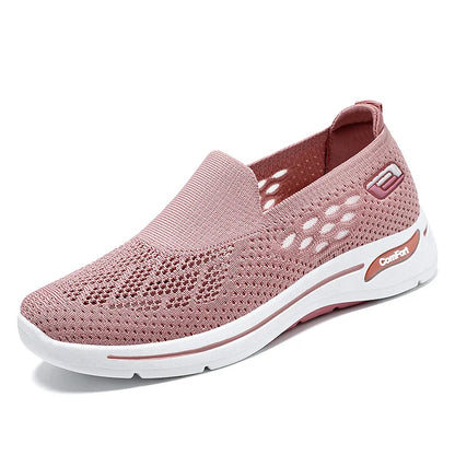 Dames Dames Slip On Memory Foam Casual Smart Walking Work Trainers Schoenen Maat