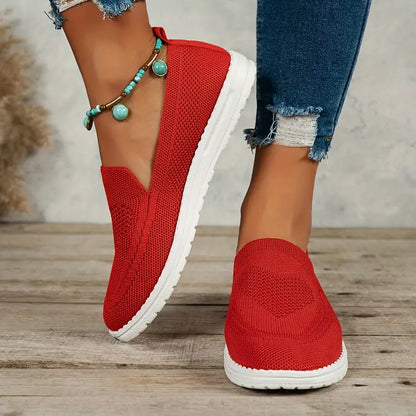 Modern and airy slip-on trainers