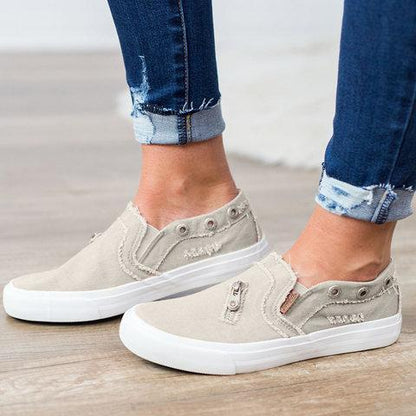 Denim Plain Canvas Shoes