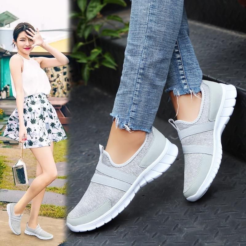 Mesh Slip On Sneakers for Women