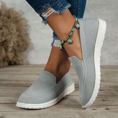 Modern and airy slip-on trainers