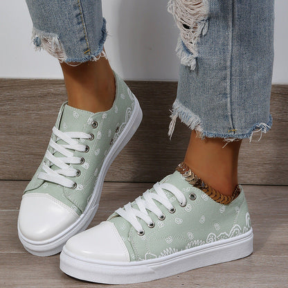 Printed Platform Sneakers