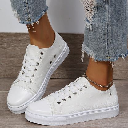 Printed Platform Sneakers