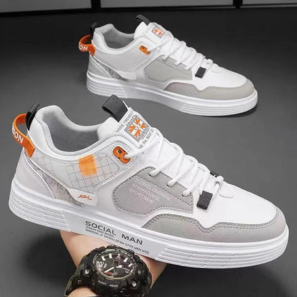 Men flat high top sneakers