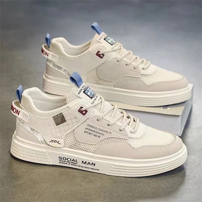 Men flat high top sneakers