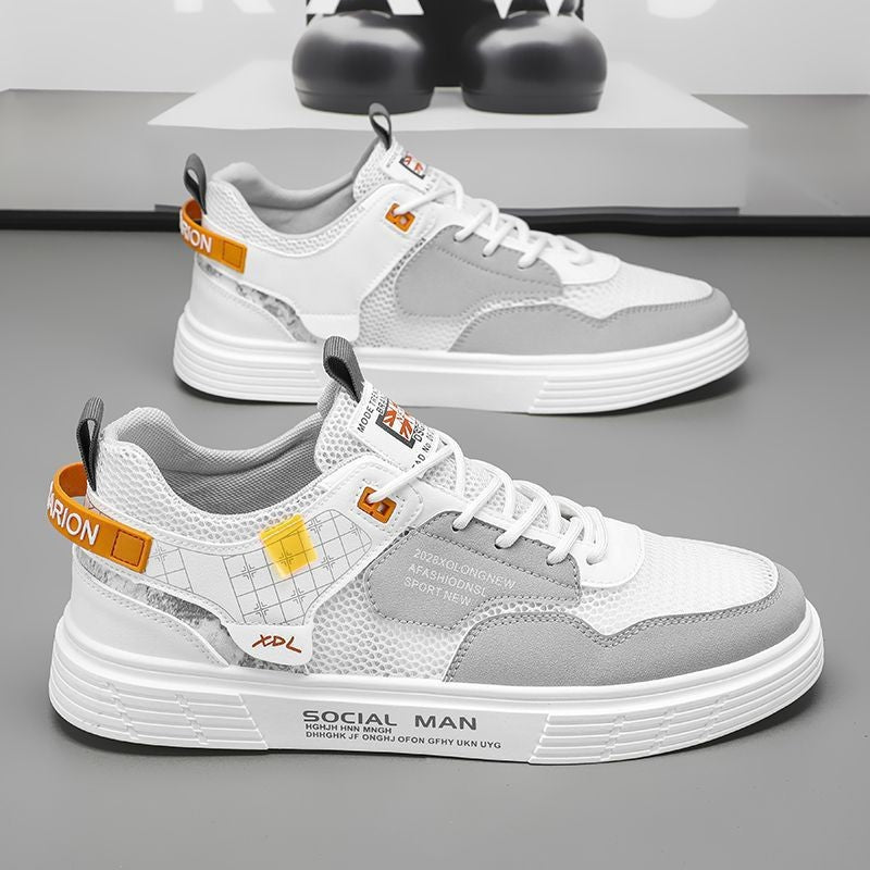 Men flat high top sneakers