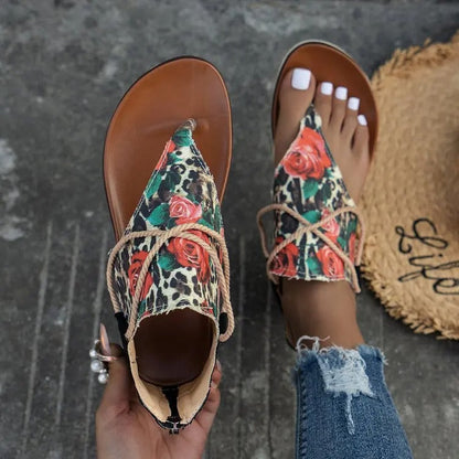 Beach Flats Sandals Clip Toe Sandals